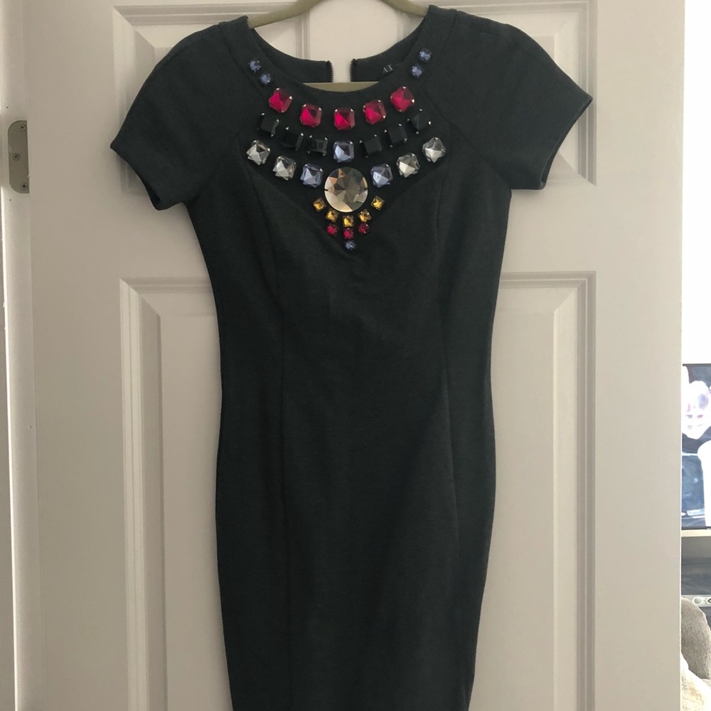 Armani exchange embellished dress